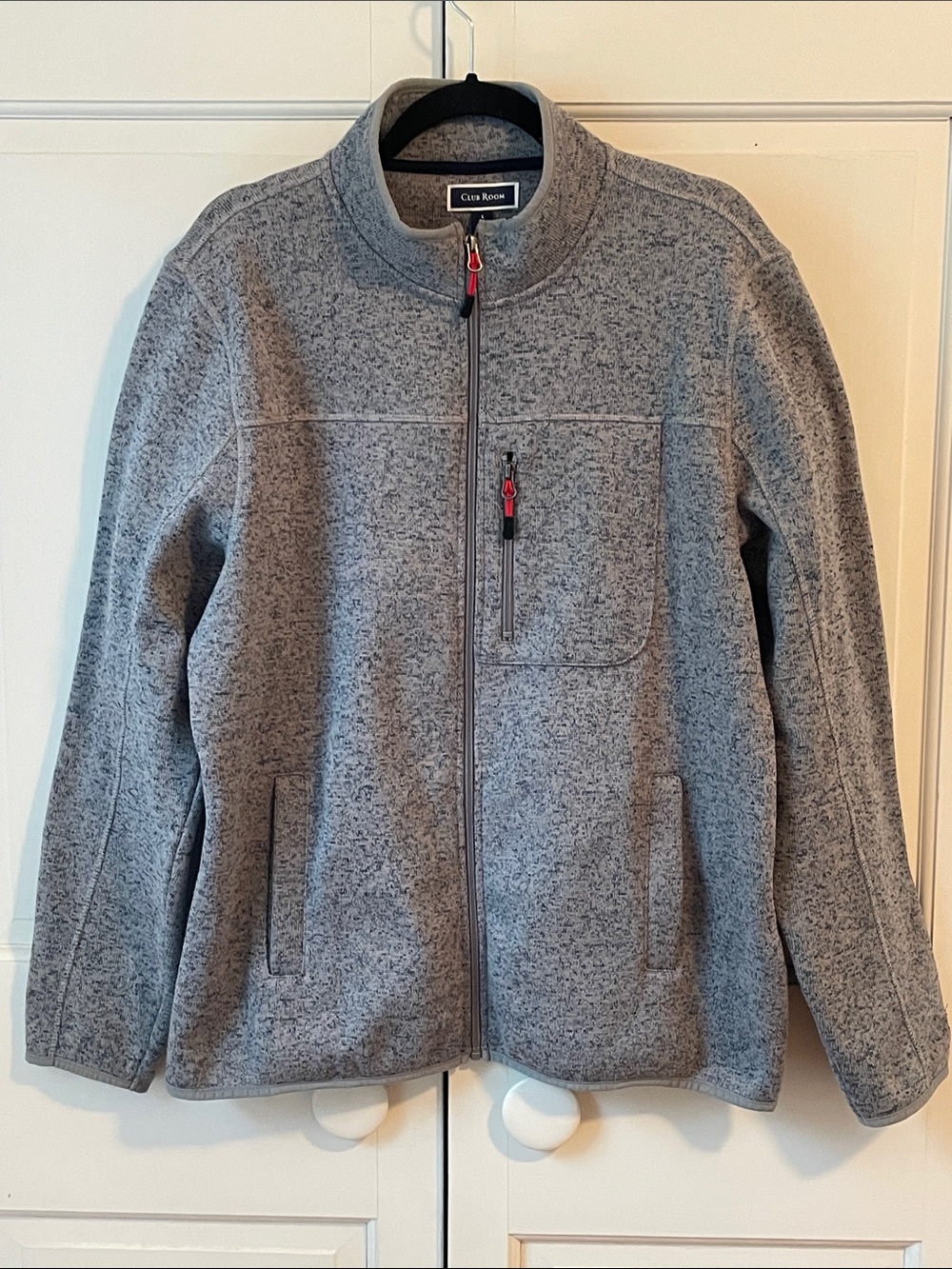 Club Room Men’s Fleece Jacket. Size Large